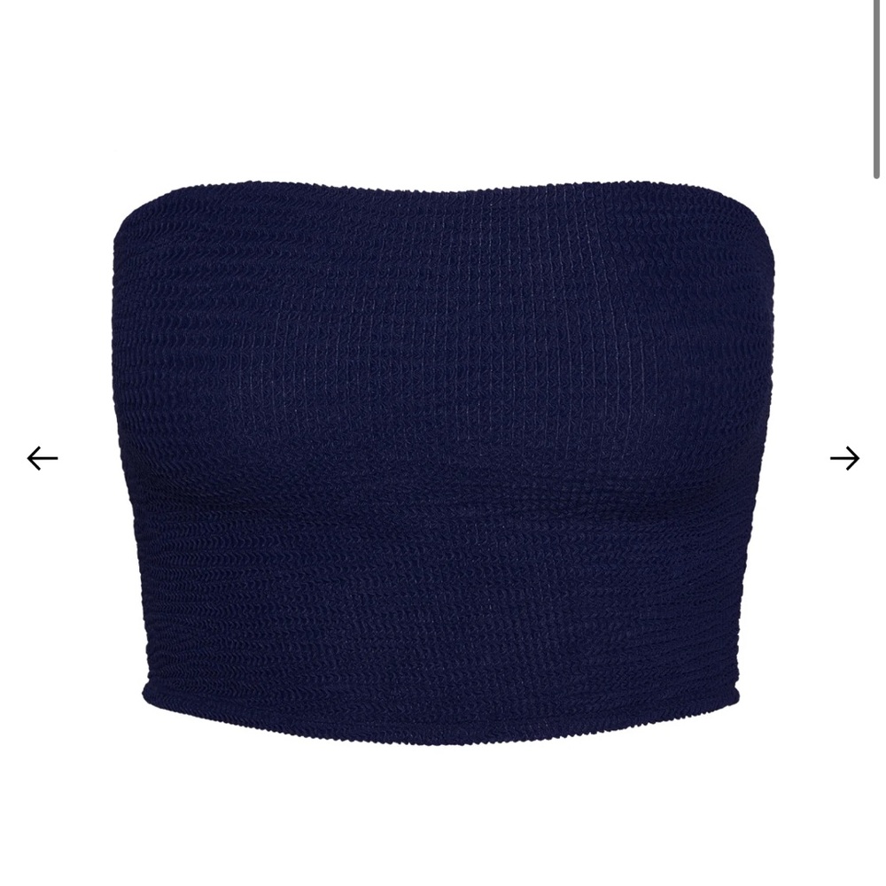 Monday swim LAGUNA TOP - MIDNIGHT CRINKLE